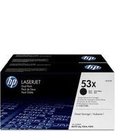 HP 53X (Q7553XD) Toner 2x Zwart - Multipack - Hoge capaciteit