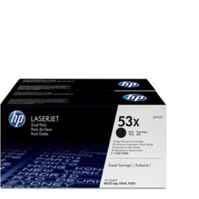 HP 53X (Q7553XD) Toner - pack de 2 - Noir - Grande capacité - Multipack
