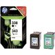HP 338+343 (SD449EE) - Noir + 3 couleurs - Cartouche d'encre - Multipack