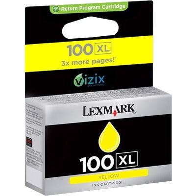 Lexmark 100XL (14N1071E) Inktcartridge Geel Hoge capaciteit