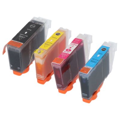Cartouche compatible Canon BCI-3eBK - 4 couleurs - Multipack