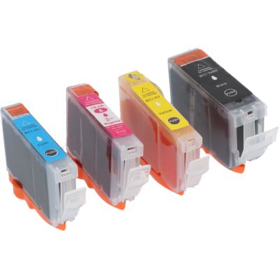 Cartouche compatible Canon BCI-3eBK - 4 couleurs - Multipack