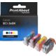 Cartouche compatible Canon BCI-3eBK - 4 couleurs - Multipack