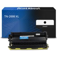PrintAbout Huismerk vervangt Brother TN-2000 XL Toner Zwart Extra hoge capaciteit