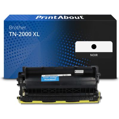 Toner compatible Brother TN-2000 XL - Noir - Très grande capacité