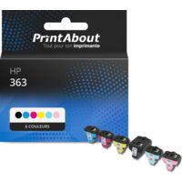 Cartouche compatible HP 363 (C8721EE) - 6 couleurs - Multipack