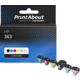 Cartouche compatible HP 363 (C8721EE) - 6 couleurs - Multipack