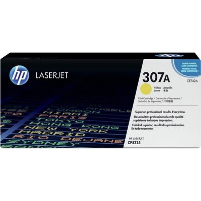 HP 307A (CE742A) - Jaune - Toner
