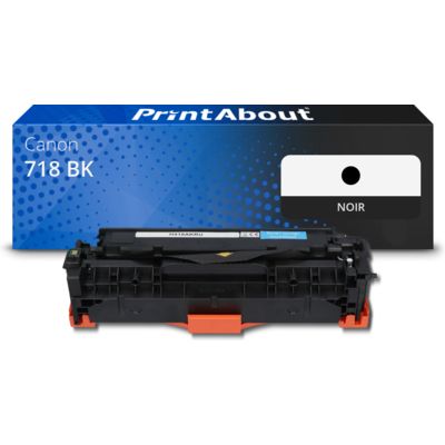 Toner compatible Canon 718 BK - Noir