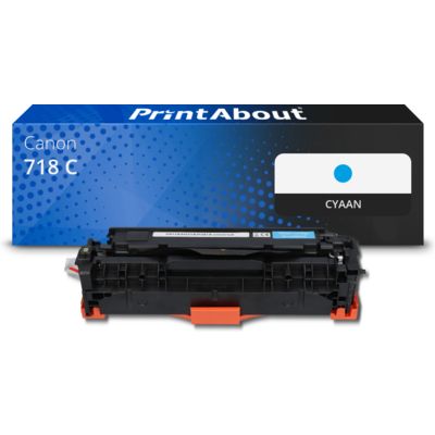 Huismerk Canon 718 C Toner Cyaan
