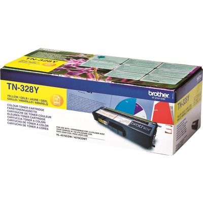 Brother TN-328Y Toner Geel Extra hoge capaciteit