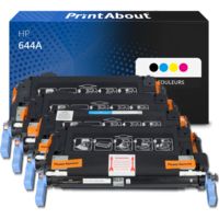 Toner compatible HP 644A (Q6460A) - 4 couleurs - Multipack