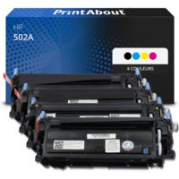 Toner compatible HP 502A (Q6471A) - 4 couleurs - Multipack