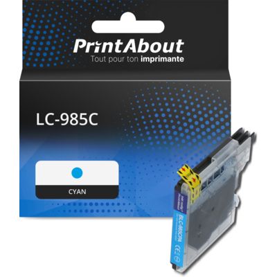Cartouche compatible Brother LC-985C - Cyan