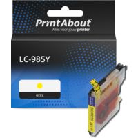 PrintAbout Huismerk vervangt Brother LC-985Y Inktcartridge Geel