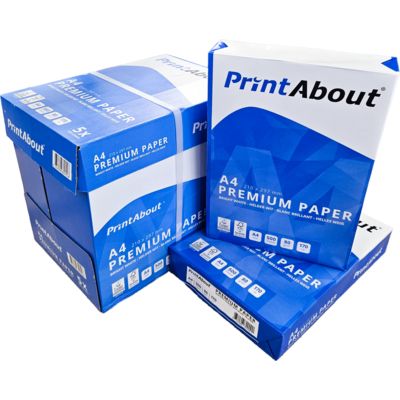 PrintAbout Premium Papier A4 1 boîte (5x 500 feuilles)
