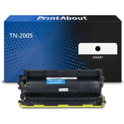 PrintAbout Huismerk vervangt Brother TN-2005 Toner Zwart