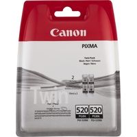 Canon PGI-520BK2 Inktcartridge 2x Zwart - Multipack