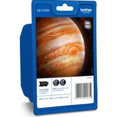 Brother LC-1240BKBP2 - 2x Noir - Cartouche d'encre - Multipack