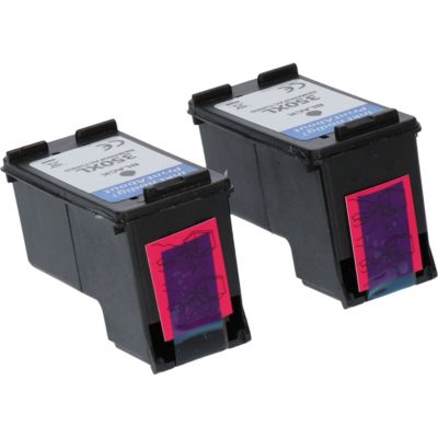 Huismerk HP 350XL (CB336EE) Inktcartridge 2x Zwart Hoge capaciteit - Multipack