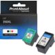 Cartouche compatible HP 350XL (SD412EE) - Noir + 3 couleurs - Grande capacité - Multipack