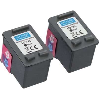 Cartouche compatible HP 21 (C9351AE) 2x Noir - Multipack