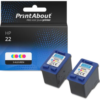 Huismerk HP 22 (C9352AE) Inktcartridge 3-kleuren Multipack