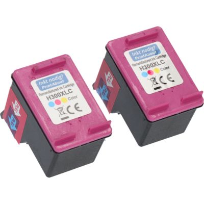 Huismerk HP 300XL (CC644EE) Inktcartridge 2x 3-kleuren Hoge capaciteit - Multipack