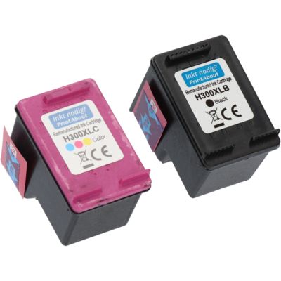 Cartouche compatible HP 300XL (CC641EE) - Noir + 3 couleurs - Grande capacité - Multipack