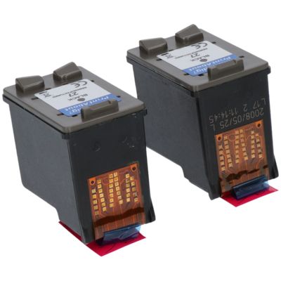 Cartouche compatible HP 27 (C8727AE) - 2x Noir - Multipack