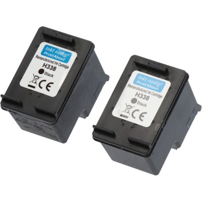 Huismerk HP 338 (CB331EE) Inktcartridge 2x Zwart - Multipack