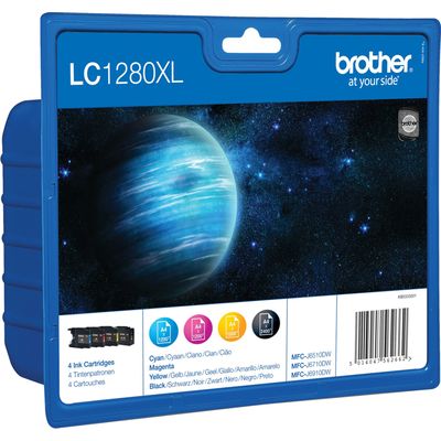 Brother LC-1280XLVALBP - 4 couleurs - Cartouche d'encre - Grande capacité - Multipack