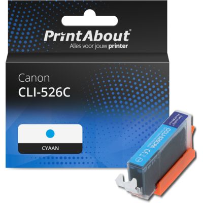 Huismerk Canon CLI-526C Inktcartridge Cyaan