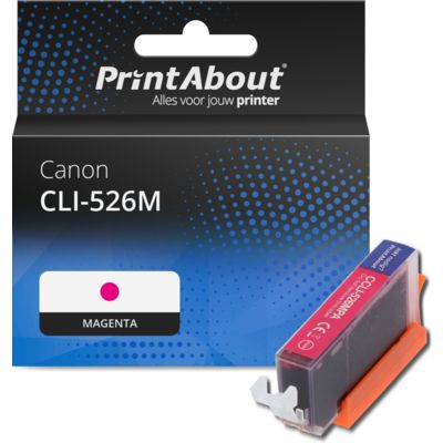 Huismerk Canon CLI-526M Inktcartridge Magenta