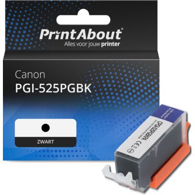 Huismerk Canon PGI-525PGBK Inktcartridge Zwart
