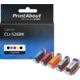 Huismerk Canon CLI-526BK Inktcartridge 5-kleuren Multipack