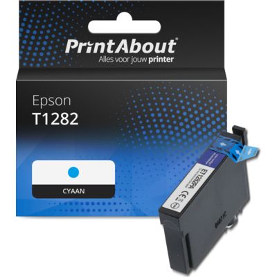 Huismerk Epson T1282 Inktcartridge Cyaan