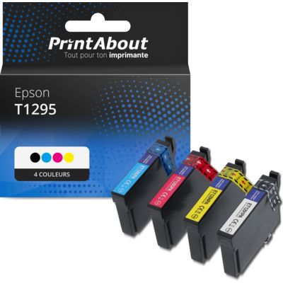 Cartouche compatible Epson T1295 - 4 couleurs - Multipack