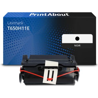 Toner compatible Lexmark T650H11E - Noir - Grande capacité