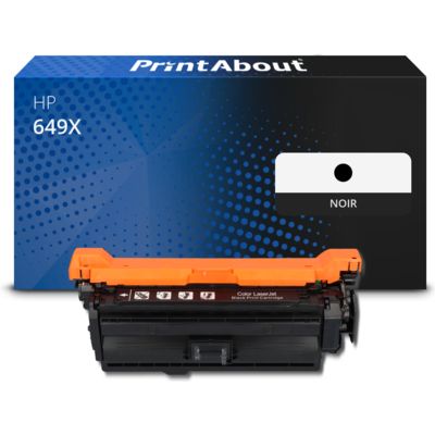 Toner compatible HP 649X (CE260X) - Noir - Grande capacité