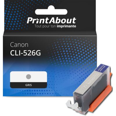 Cartouche compatible Canon CLI-526G - Gris
