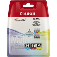 Canon CLI-521C/M/Y Inktcartridge 3-kleuren Multipack