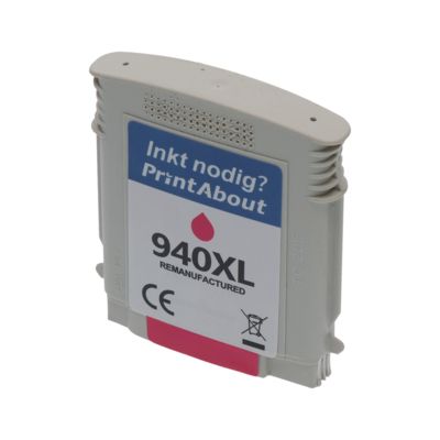 Huismerk HP 940XL (C4908AE) Inktcartridge Magenta Hoge capaciteit