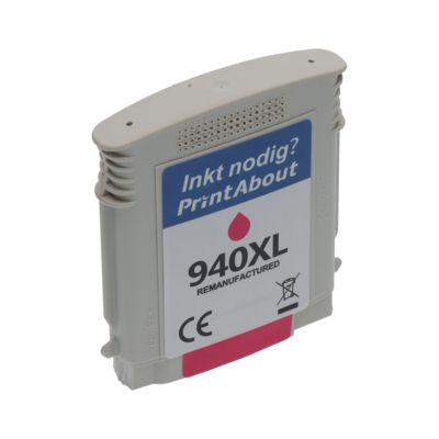 Huismerk HP 940XL (C4908AE) Inktcartridge Magenta Hoge capaciteit