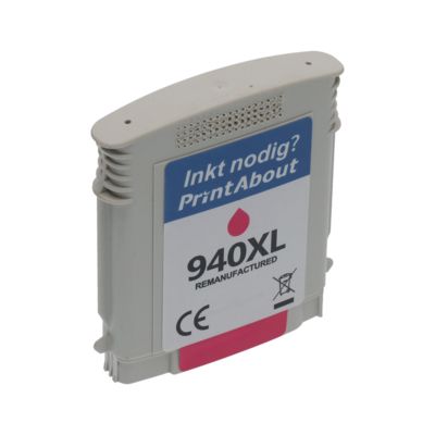 Huismerk HP 940XL (C4908AE) Inktcartridge Magenta Hoge capaciteit