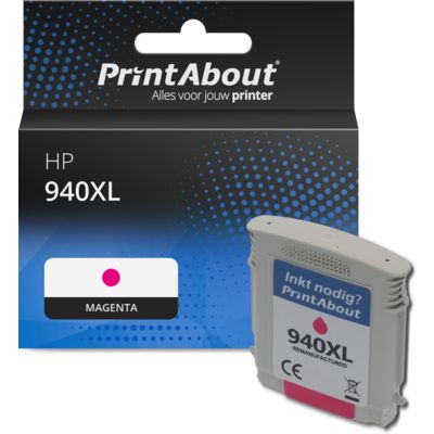 Huismerk HP 940XL (C4908AE) Inktcartridge Magenta Hoge capaciteit