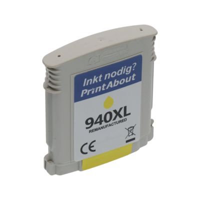 Huismerk HP 940XL (C4909AE) Inktcartridge Geel Hoge capaciteit