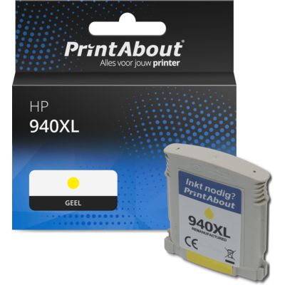 Huismerk HP 940XL (C4909AE) Inktcartridge Geel Hoge capaciteit