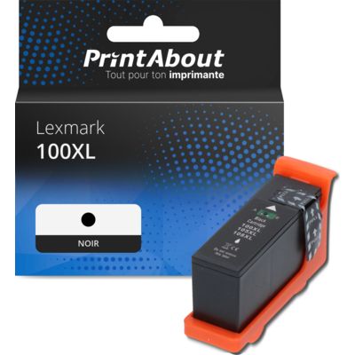 Cartouche compatible Lexmark 100XL (14N1068E) - Noir - Grande capacité