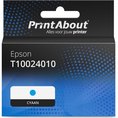 Huismerk Epson T10024010 Inktcartridge Cyaan